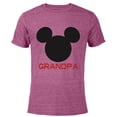 thumbnail image 1 of Disney Mickey Mouse Grandpa Family - Short Sleeve Blended T-Shirt for Adults – Customized-Purple, 1 of 5