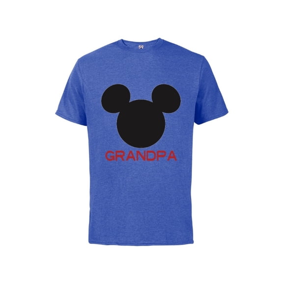 Disney Mickey Mouse Grandpa Family - Short Sleeve Cotton T-Shirt for Adults - Customized-Royal Heather