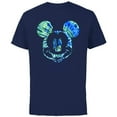 thumbnail image 1 of Disney Mickey Mouse Green Tie Dye - Short Sleeve Cotton T-Shirt for Adults - Customized-Navy, 1 of 5