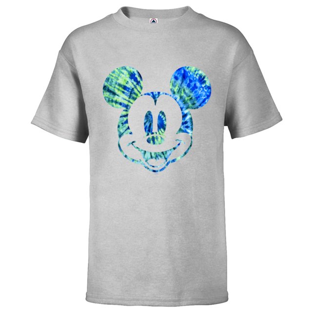 Disney Mickey Mouse Green Tie Dye Short Sleeve TShirt for Kids
