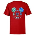 thumbnail image 1 of Disney Mickey Mouse Green Tie Dye - Short Sleeve T-Shirt for Kids - Customized-Red, 1 of 5