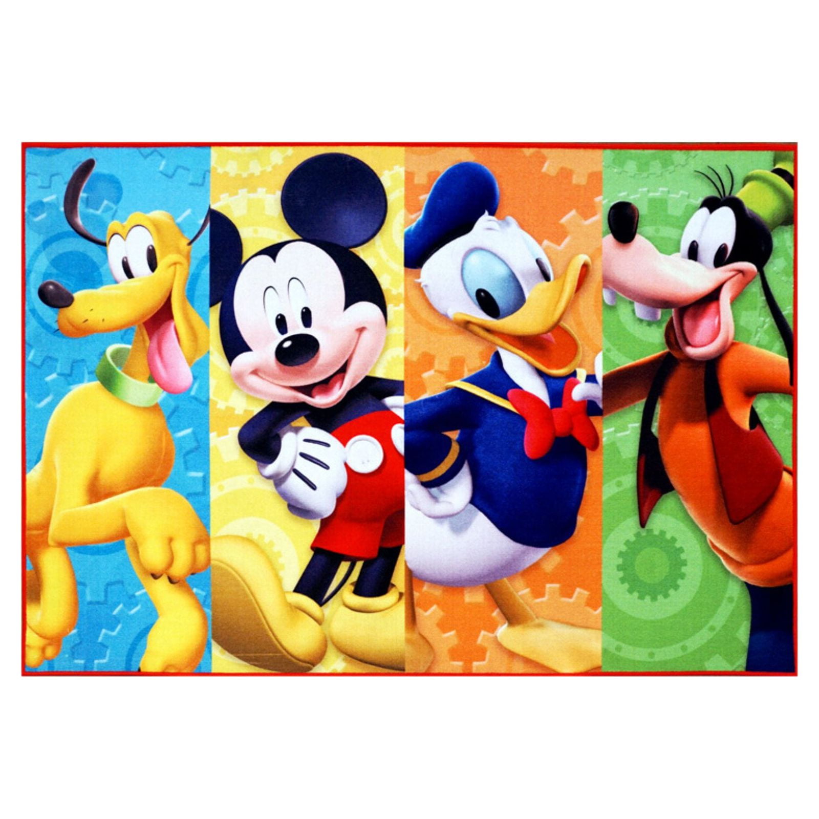 GA GERTMENIAN Disney Mickey Mouse HD Patchwork Rug, 4'6"x6'6", Multi-color