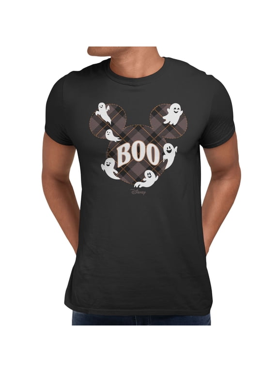 Mickey Mouse Halloween Boo Ghosts Men's T Shirt (Black, S-XXXL)