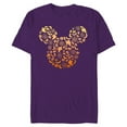 thumbnail image 1 of Disney Mickey Mouse Halloween Ghosts & Pumpkins Gradient - Short Sleeve Blended T-Shirt for Adults - Customized-Purple, 1 of 5