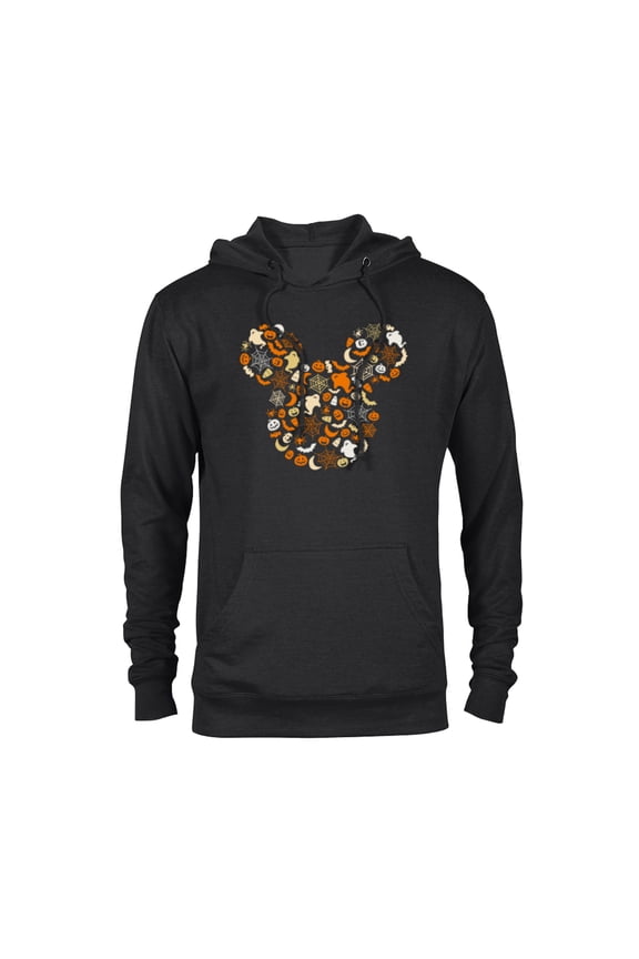 Mickey Mouse Halloween Ghosts Pumpkins Spiders - Pullover Hoodie for Adults - Customized-Black