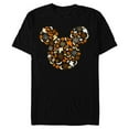 thumbnail image 1 of Disney Mickey Mouse Halloween Ghosts Pumpkins Spiders - Short Sleeve Blended T-Shirt for Adults - Customized-Black, 1 of 5