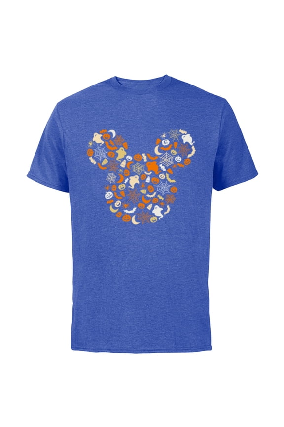 Mickey Mouse Halloween Ghosts Pumpkins Spiders - Short Sleeve Cotton T-Shirt for Adults - Customized-Royal Heather