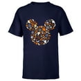 thumbnail image 1 of Disney Mickey Mouse Halloween Ghosts Pumpkins Spiders - Short Sleeve T-Shirt for Kids - Customized-Navy, 1 of 5