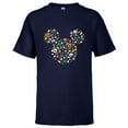 thumbnail image 1 of Disney Mickey Mouse Halloween Head Icon Pumpkins and Candy - Short Sleeve T-Shirt for Kids - Customized-Athletic Navy, 1 of 5