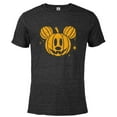 thumbnail image 1 of Disney Mickey Mouse Halloween Jack-o’-Lantern Distressed - Short Sleeve Blended T-Shirt for Adults - Customized-Black Snow Heather, 1 of 5
