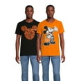 thumbnail image 1 of Disney Mickey Mouse Halloween Men's and Big Men's Graphic T-Shirt, 2-Pack, Sizes S-3XL, 1 of 6