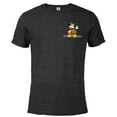 thumbnail image 1 of Disney Mickey Mouse Halloween Pumpkin Costume with Candy - Short Sleeve Blended T-Shirt for Adults - Customized-Black Snow Heather, 1 of 5