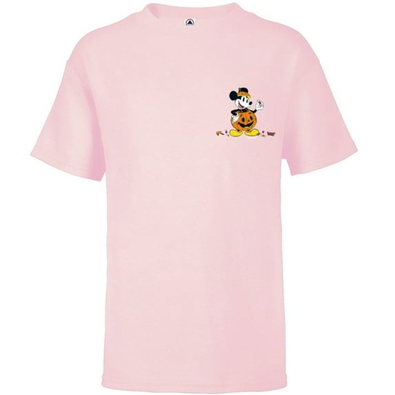 Disney Mickey Mouse Halloween Pumpkin Costume with Candy - Short Sleeve T-Shirt for Kids - Customized-Soft Pink