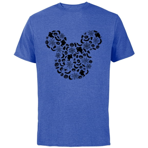 Disney Mickey Mouse Halloween Spooky Fun - Short Sleeve Cotton T-Shirt for Adults - Customized-Royal Heather