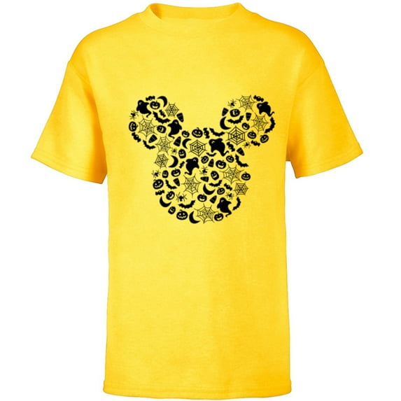 Disney Mickey Mouse Halloween Spooky Fun - Short Sleeve T-Shirt for Kids - Customized-Sunflower