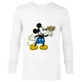 thumbnail image 1 of Disney Mickey Mouse Hanukkah Menorah Happy Holidays - Long Sleeve T-Shirt for Men - Customized-White, 1 of 5