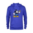 thumbnail image 1 of Disney Mickey Mouse Hanukkah Menorah Happy Holidays - Pullover Hoodie for Adults - Customized-Royal, 1 of 5