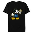 thumbnail image 1 of Disney Mickey Mouse Hanukkah Menorah Happy Holidays - Short Sleeve Blended T-Shirt for Adults - Customized-Black, 1 of 5