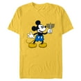 thumbnail image 1 of Disney Mickey Mouse Hanukkah Menorah Happy Holidays - Short Sleeve Blended T-Shirt for Adults - Customized-Yellow, 1 of 5