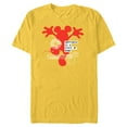 thumbnail image 1 of Disney Mickey Mouse Happiness is a State of Mind - Short Sleeve Blended T-Shirt for Adults - Customized-Yellow, 1 of 5