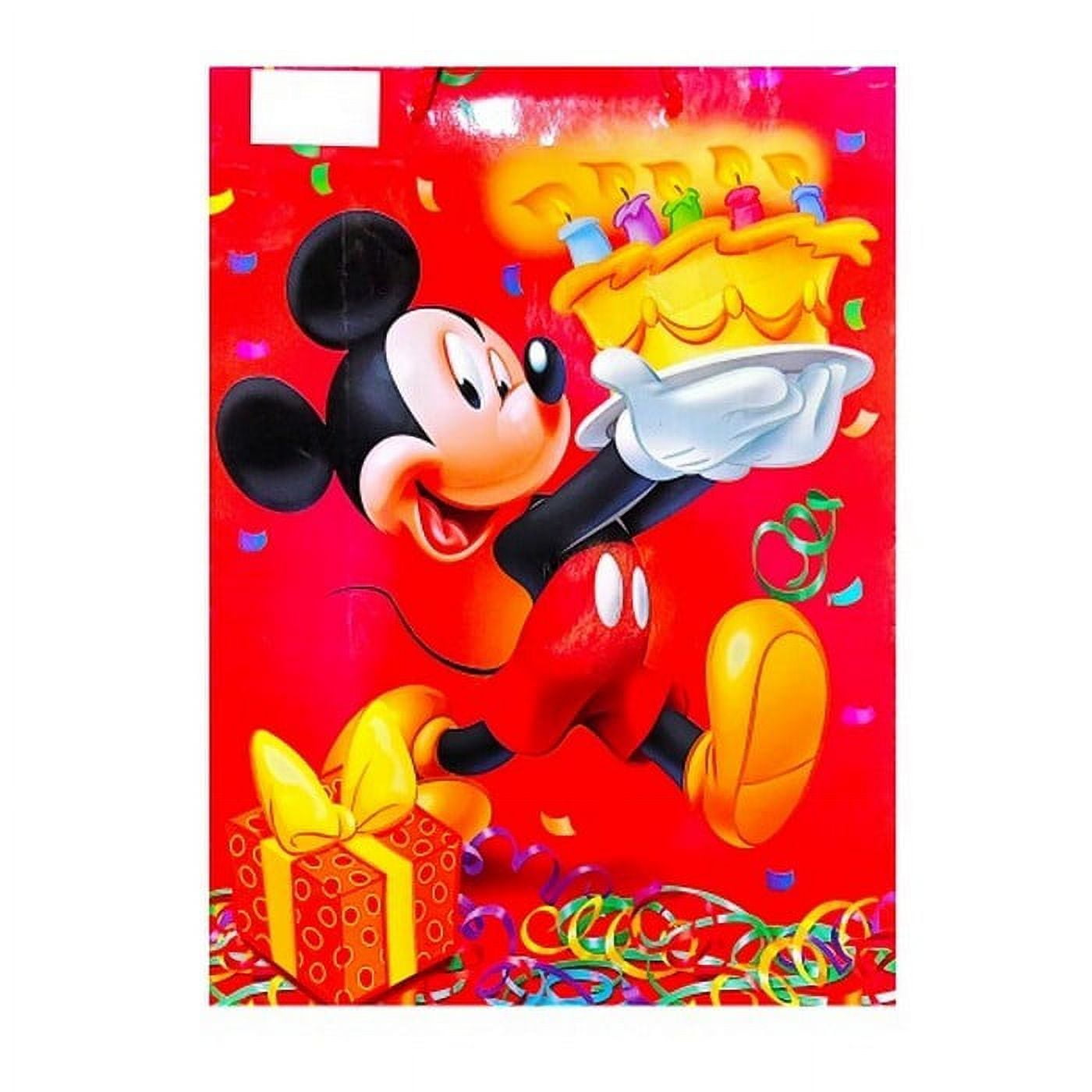 Disney Mickey Mouse Happy Birthday Greetings Card - Walmart.com