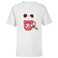 thumbnail image 1 of Disney Mickey Mouse Happy Christmas Hot Chocolate Cocoa Mug - Short Sleeve T-Shirt for Kids - Customized-White, 1 of 5