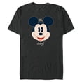 thumbnail image 1 of Disney Mickey Mouse Happy Face Christmas Holiday Oh Joy! - Short Sleeve Blended T-Shirt for Adults - Customized-Dark Heather, 1 of 5