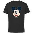 thumbnail image 1 of Disney Mickey Mouse Happy Face Christmas Holiday Oh Joy! - Short Sleeve Cotton T-Shirt for Adults - Customized-Black, 1 of 5
