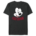 thumbnail image 1 of Disney Mickey Mouse Happy Face Winking Oh Boy - Short Sleeve Blended T-Shirt for Adults - Customized-Dark Heather, 1 of 5
