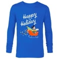 thumbnail image 1 of Disney Mickey Mouse Happy Holiday Christmas Sleigh Delivery - Long Sleeve T-Shirt for Men - Customized-Navy, 1 of 5