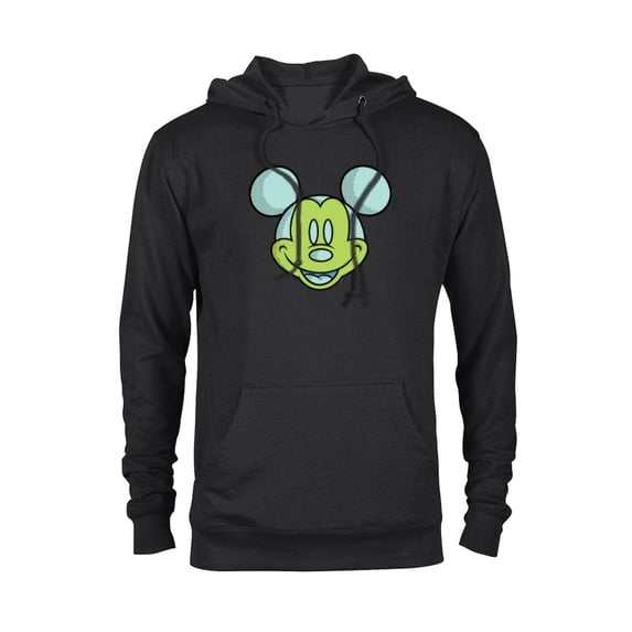 Disney Mickey Mouse Happy Smiling Face Retro Pop Art - Pullover Hoodie for Adults - Customized-Black