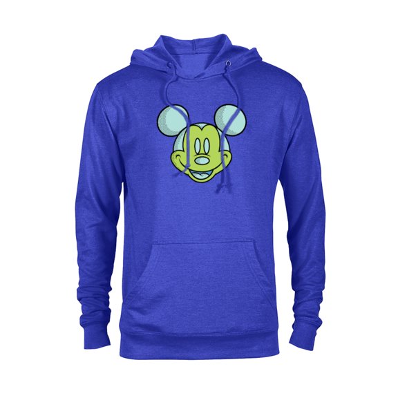Disney Mickey Mouse Happy Smiling Face Retro Pop Art - Pullover Hoodie for Adults - Customized-Royal