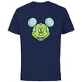 thumbnail image 1 of Disney Mickey Mouse Happy Smiling Face Retro Pop Art - Short Sleeve Cotton T-Shirt for Adults - Customized-Navy, 1 of 5