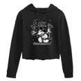 thumbnail image 1 of Disney - Mickey Mouse - Hashtag Current Mood - Juniors Cropped Pullover Hoodie, 1 of 5