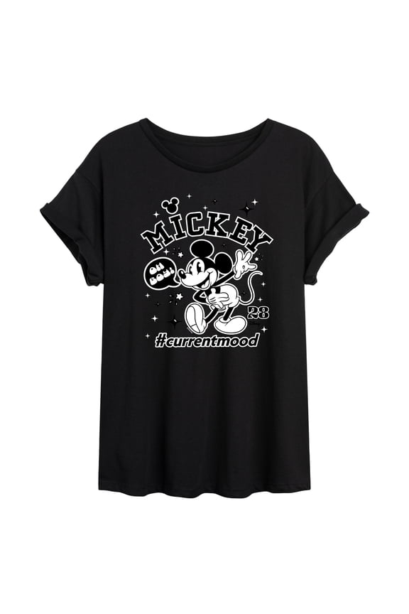 - Mickey Mouse - Hashtag Current Mood - Women's Oversized T-Shirt