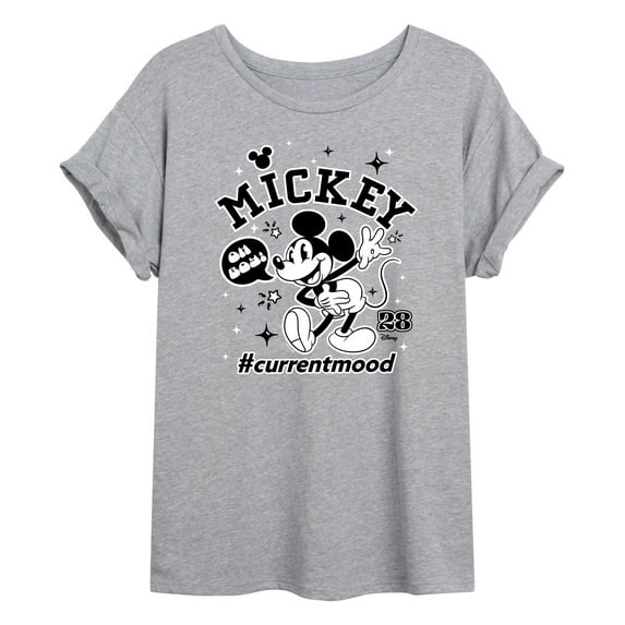 Disney - Mickey Mouse - Hashtag Current Mood - Women's Oversized T-Shirt