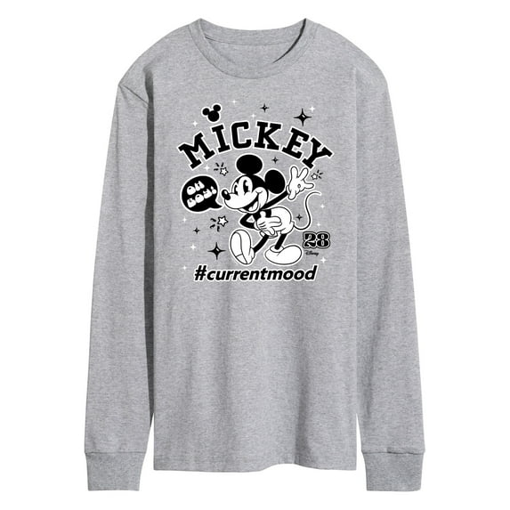 Disney - Mickey Mouse - Hashtag Current Mood - Men's Long Sleeve T-Shirt