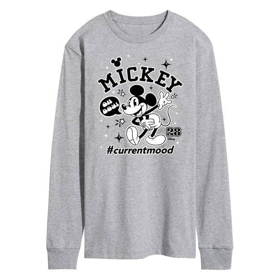 Disney - Mickey Mouse - Hashtag Current Mood - Men's Long Sleeve T-Shirt