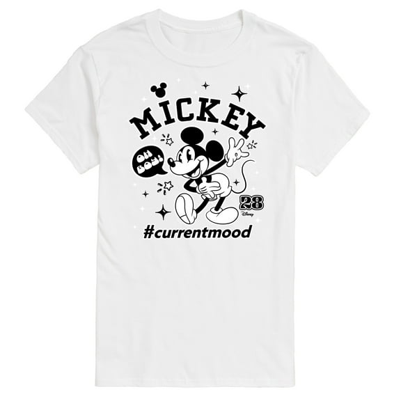 Disney - Mickey Mouse - Hashtag Current Mood - Men's Short Sleeve Graphic T-Shirt