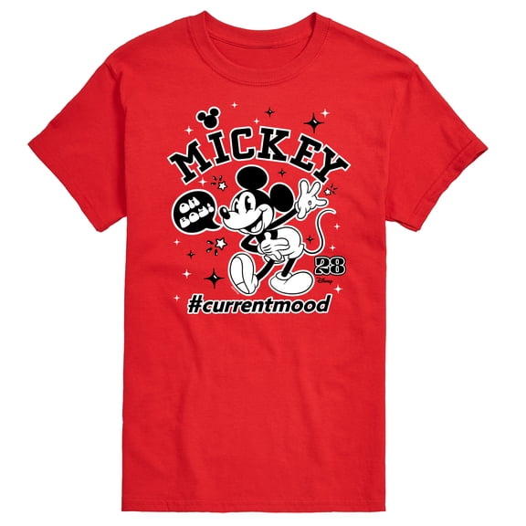 Disney - Mickey Mouse - Hashtag Current Mood - Men's Short Sleeve Graphic T-Shirt