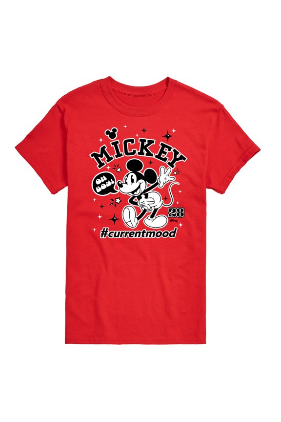 - Mickey Mouse - Hashtag Current Mood - Men's Short Sleeve Graphic T-Shirt