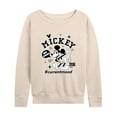 thumbnail image 1 of Disney - Mickey Mouse - Hashtag Current Mood - Women's Lightweight French Terry Long Sleeve Shirt, 1 of 4