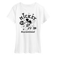 thumbnail image 1 of Disney - Mickey Mouse - Hashtag Current Mood - Women's Short Sleeve Graphic T-Shirt, 1 of 5