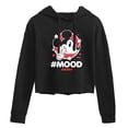 thumbnail image 1 of Disney - Mickey Mouse - Hashtag Mood - Juniors Cropped Pullover Hoodie, 1 of 5