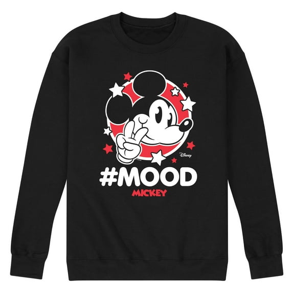 Disney - Mickey Mouse - Hashtag Mood - Men's Crew Neck Fleece Pullover