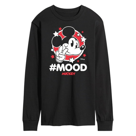 Disney - Mickey Mouse - Hashtag Mood - Men's Long Sleeve T-Shirt