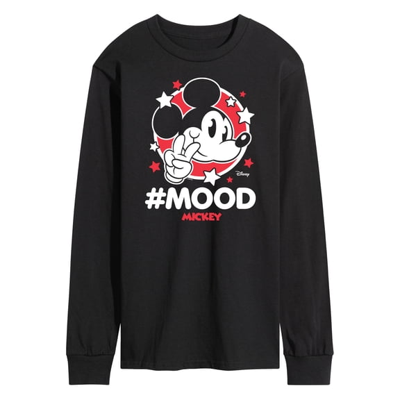 Disney - Mickey Mouse - Hashtag Mood - Men's Long Sleeve T-Shirt