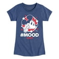 thumbnail image 1 of Disney - Mickey Mouse Hashtag Mood - Toddler & Youth Girls Short Sleeve Graphic T-Shirt, 1 of 5