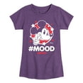 thumbnail image 1 of Disney - Mickey Mouse Hashtag Mood - Toddler & Youth Girls Short Sleeve Graphic T-Shirt, 1 of 5