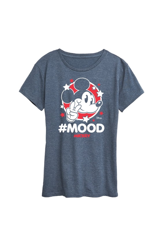 - Mickey Mouse - Hashtag Mood - Women's Short Sleeve Graphic T-Shirt